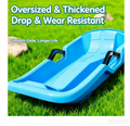 Children's Snowboard Sled Snow Toy Outdoor Sports Thickened Wear-Resistant Slide Board with Brakes Sand Sliding Tool