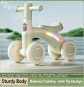 Children's Scooter Balance Car 1-3 Years Old Baby Scooter Kids Baby Four-Wheel Walker Boys and Girls Toys